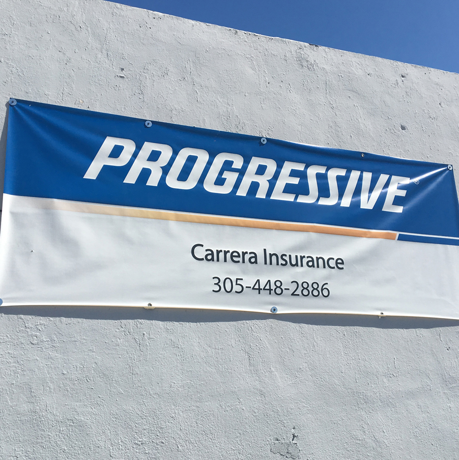 Custom banner installation by Pro-Care Sign
