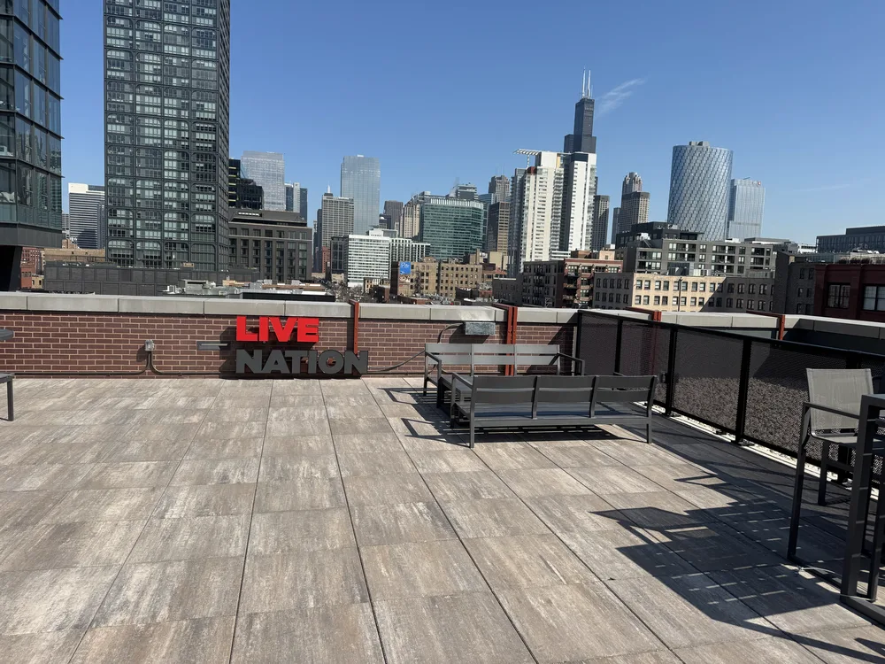 Dimensional letters installed on a rooftop terrace by Pro-Care Sign