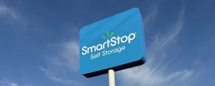 Illuminated pole sign installation for SmartStop Self Storage in Chicago, IL